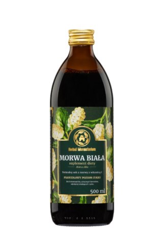 Morwa biała, sok naturalny z Morwy białej 100% 500 ml